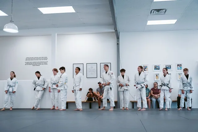 Kids lined up